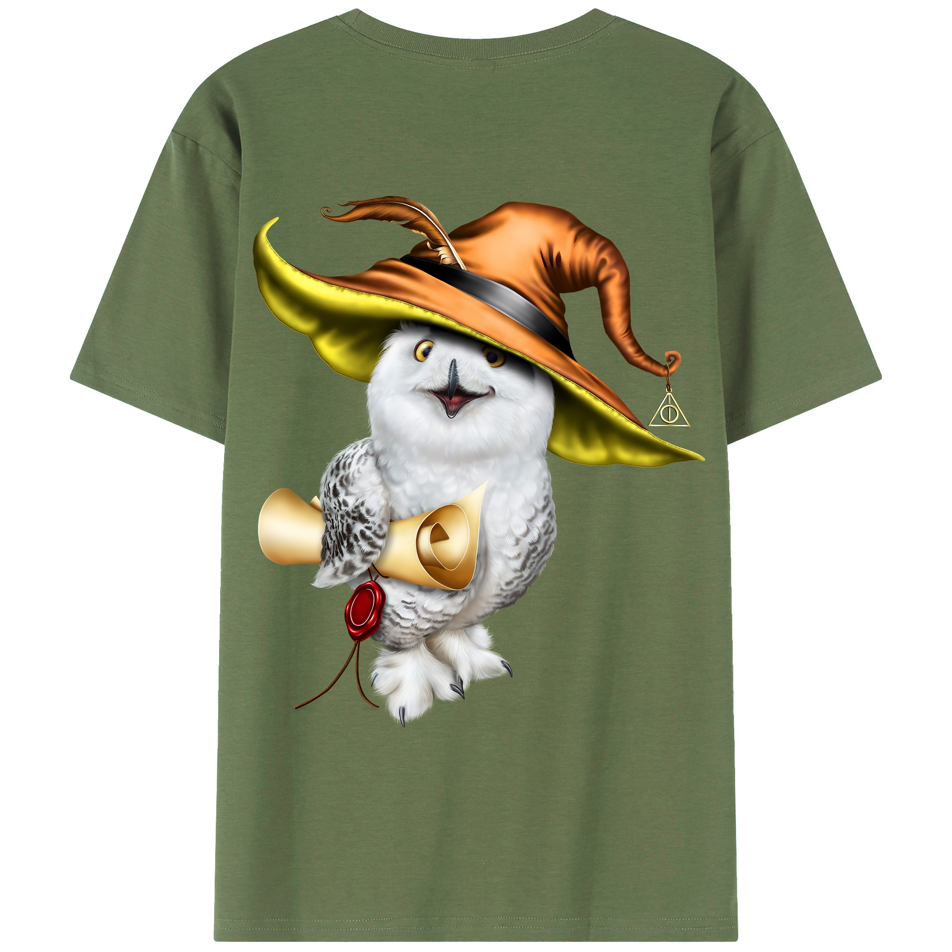 （画像用） Harry Potter ハリー・ポッターシリーズ 綿100％ メンズ半袖Tシャツ（バックプリント） 通気性